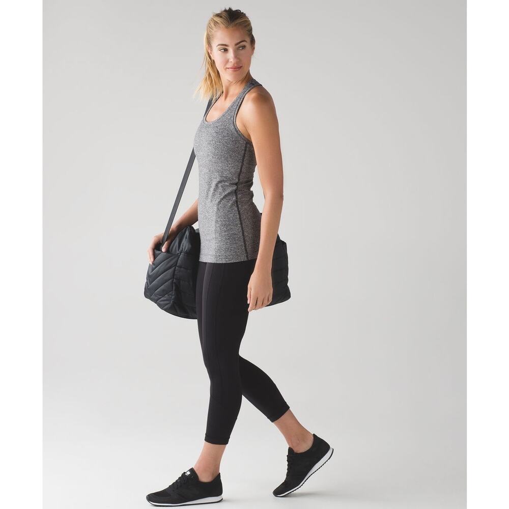 Lululemon Cool Racerback II Heathered Black